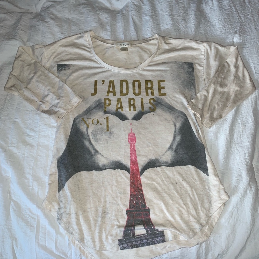 ❗️SOLD❗️ Cream Quarter Length Sleeve Shirt